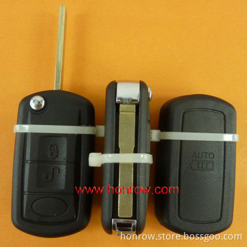 3 button flip remote key blank without Logo (high quality)(Ford style)